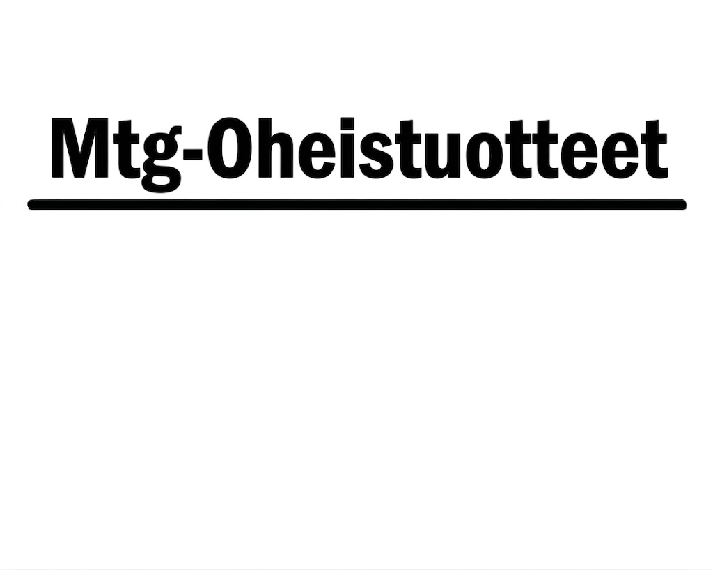 Mtg-Oheistuotteet Mtg-Oheistuotteet
