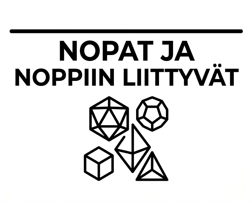 Nopat ja noppiin liittyvät