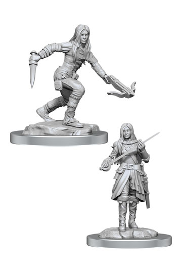 D&D Nolzur's Marvelous Miniatures Unpainted Miniatures 2-Packs Half-Elf Rogue Female