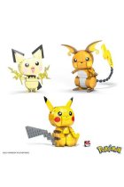 Pokémon Mega Construx Palikkasetti Pikachu Evolution Trio 13 cm