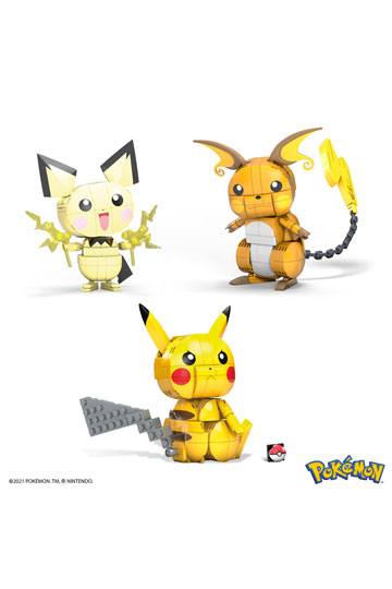 Pokémon Mega Construx Palikkasetti Pikachu Evolution Trio 13 cm