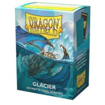 Dragonshield Glacier 100 matte dual sleeves
