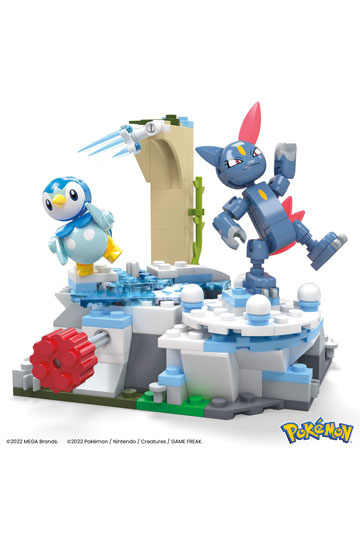 Pokémon Mega Palikkasetti Piplup and Sneasel's Snow Day 11 cm