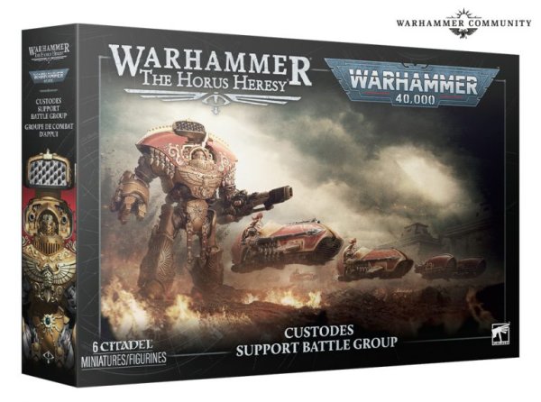The horus heresy Custodes support battle group