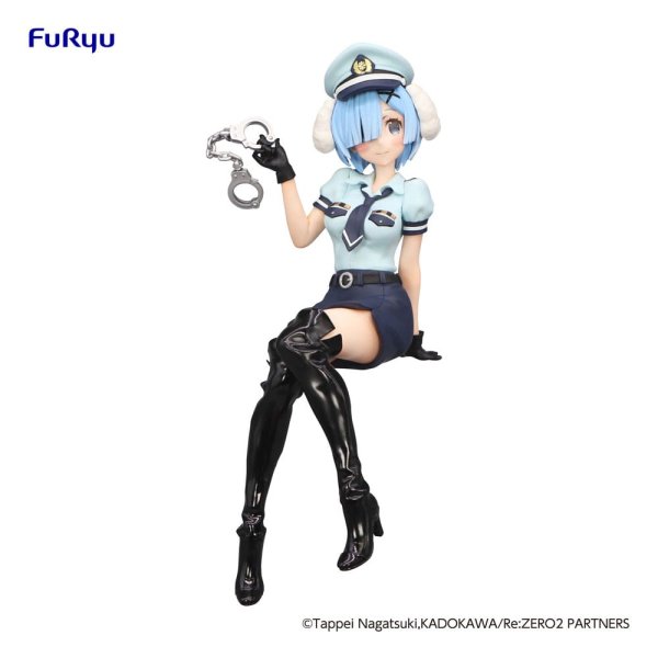 Re:Zero Starting Life in Another World Noodle Stopper PVC Statue Rem Police Officer Cap with Dog Ears