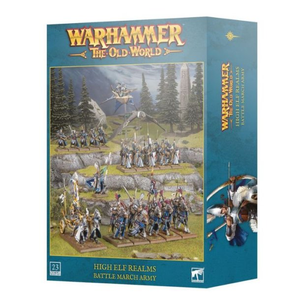 High elf realms Battle march army