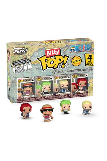 One Piece Bitty POP! Vinyl Figure 4-Pack Luffy 2,5 cm