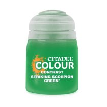 Striking scorpion green