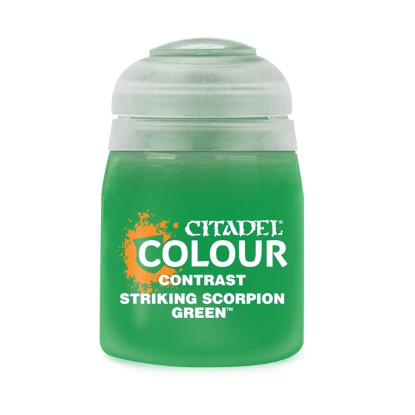 Striking scorpion green