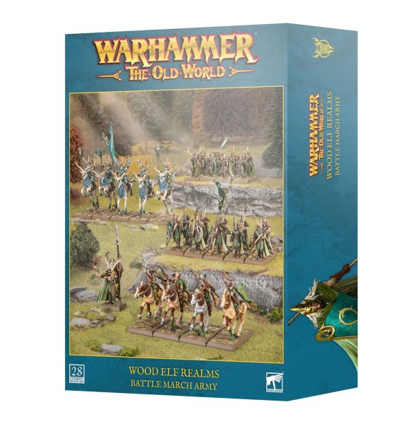 The Old World Wood elf realms Battle march army