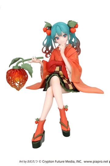 Hatsune Miku Noodle Stopper PVC Statue Flower Fairy Winter Cherry 15 cm