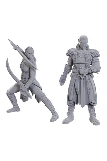 D&D Nolzur's Marvelous Miniatures Unpainted Miniature Jaheira & Halsin