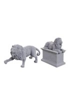 WizKids Deep Cuts Miniatures Unpainted Miniatures 2-Pack Stone Lion