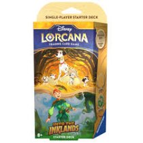 Disney Lorcana Trading Card Game: Into The Inklands Amber and Emerald Starter