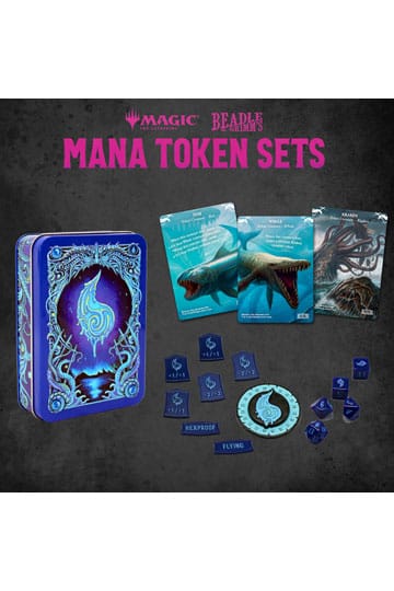Magic the Gathering Dice and Token Pack Blue Mana -Tokenisetti.